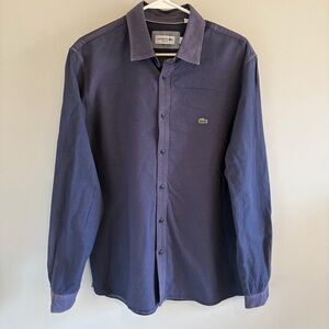 Lacoste Long Sleeve Button Down Shirt.